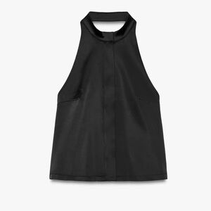 Zara Black High-Neck Tank Top
